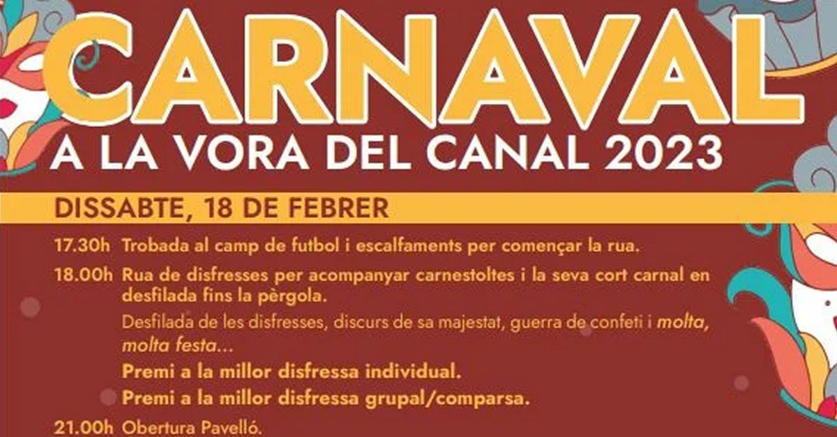 Carnaval A la vora del Canal - Jess 2023