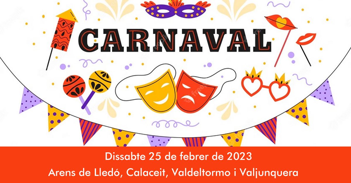 Carnaval Arens de Lled, Calaceite, Valdeltormo y Valjunquera