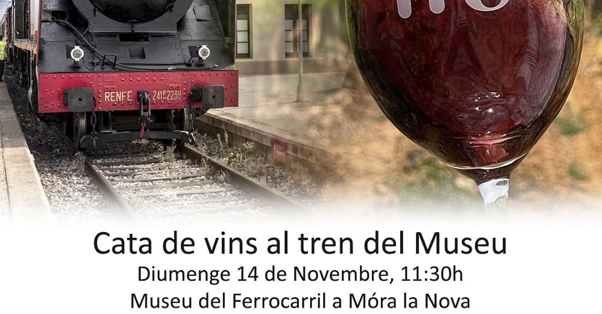 Tast de vins al tren del Museu