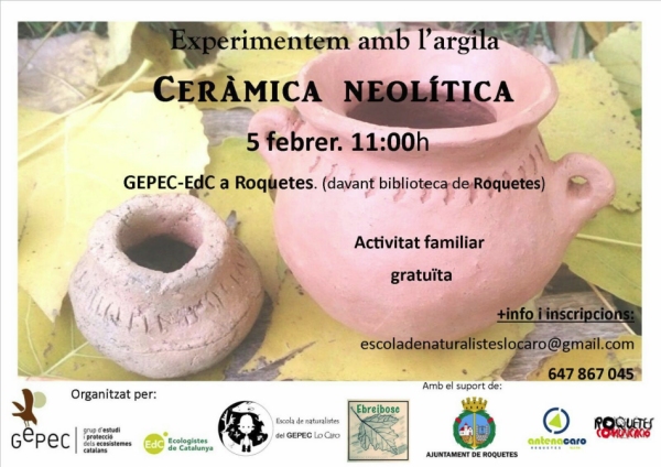 Experimentem amb largila. Cermica neoltica