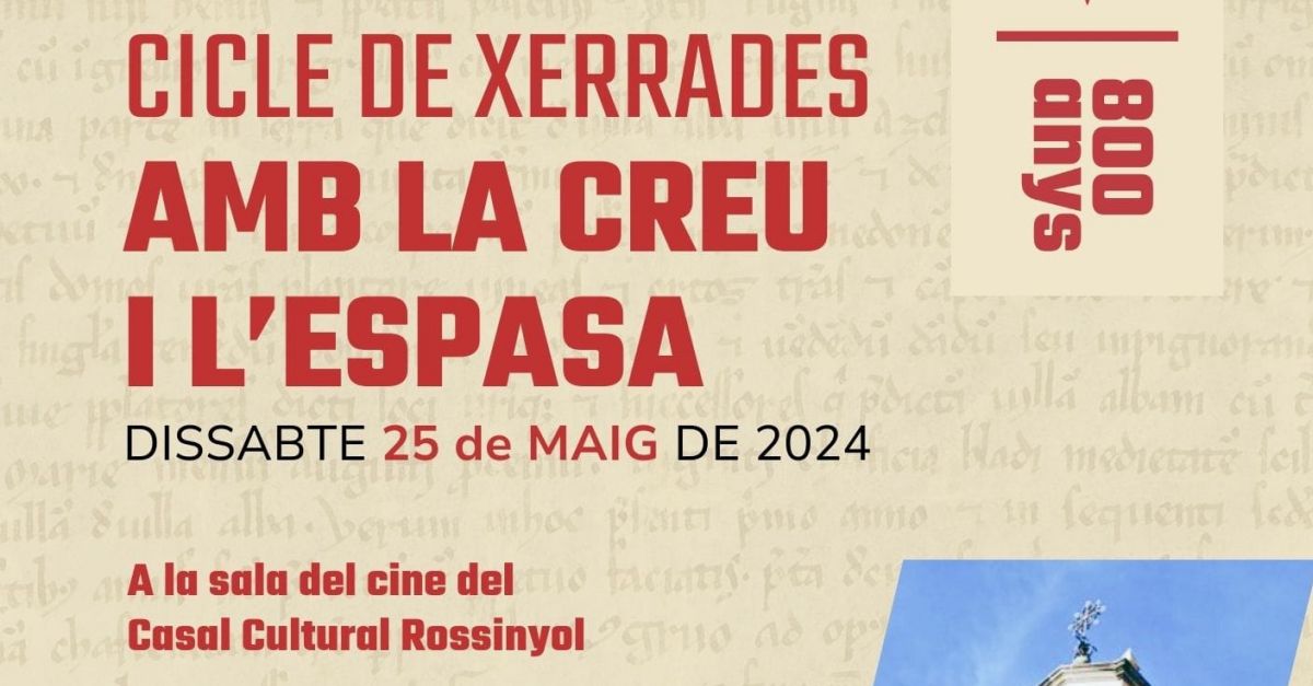 Ciclo de charlas Amb la creu i lespasa