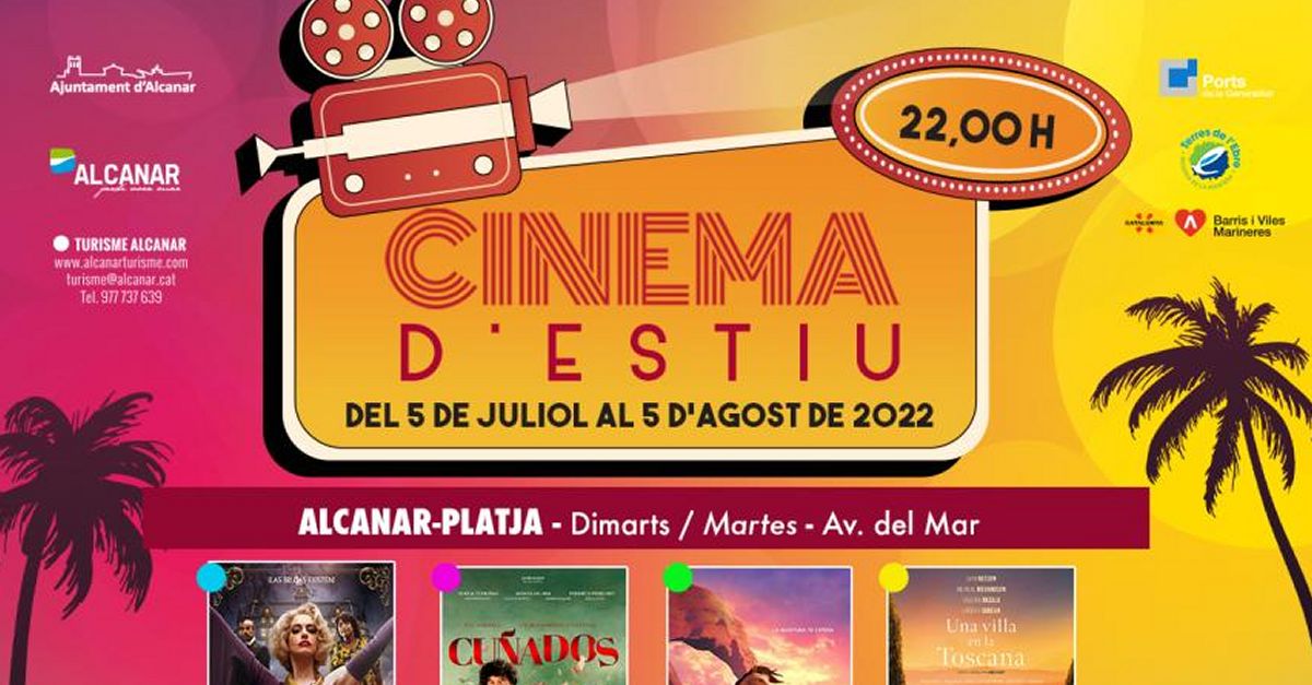 Cine de verano en Alcanar, Alcanar-Platjar y les Cases