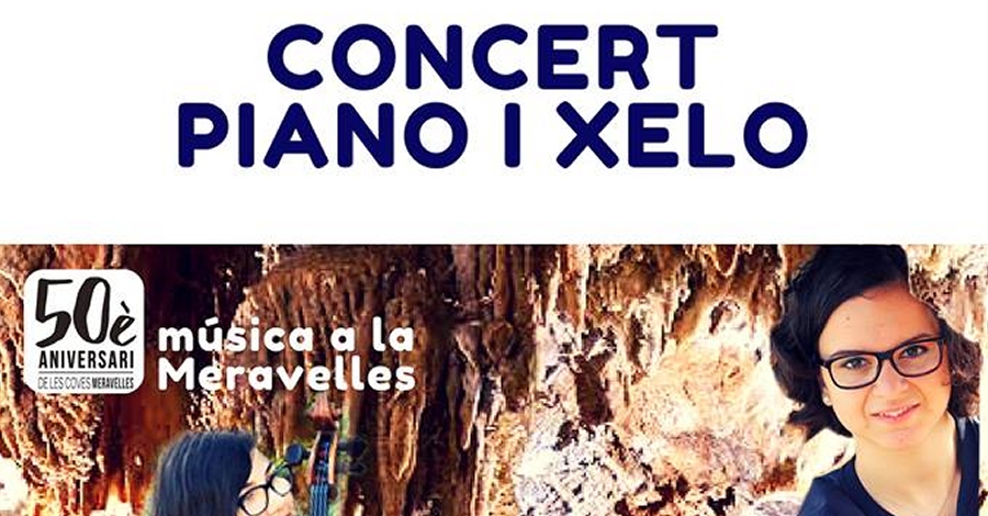 Concierto piano y chelo a las Coves Meravelles de Benifallet