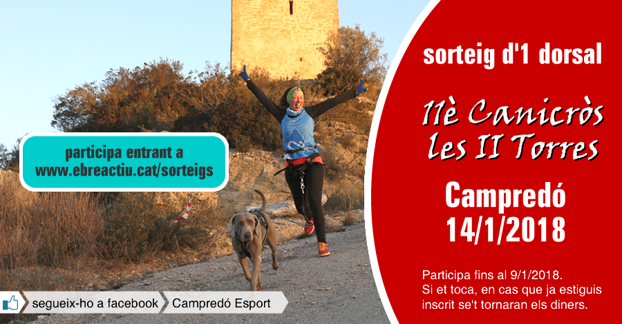 <p>Sorteig 1 dorsal per a l’11 Canicross de Campred del 14/1/2018</p>