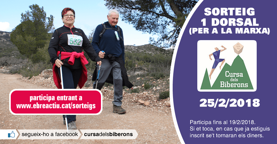 <p>Sorteig 1 dorsal per a la Marxa dels Biberons de Pinell de Brai del 25/2/2018</p>