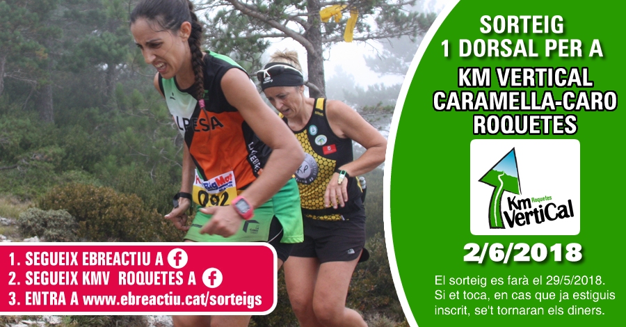 <p>Sorteig 1 dorsal per al 10 KM Vertical de Roquetes - 2/6/2018</p>