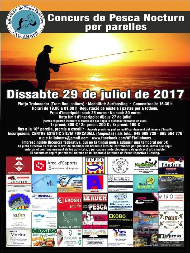 Concurs de pesca nocturn per parelles