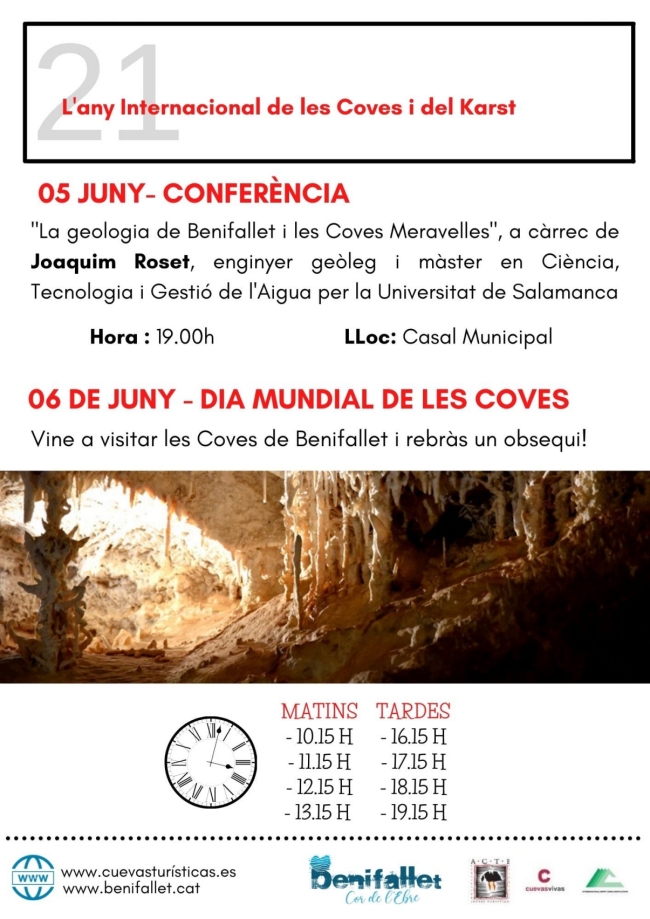 Les Coves Meravelles de Benifallet celebren el Dia Mundial de les Coves