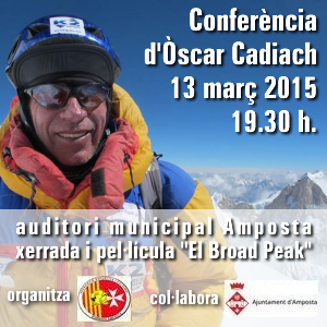 Conferncia d’scar Cadiach i projecci de El Broad Peak