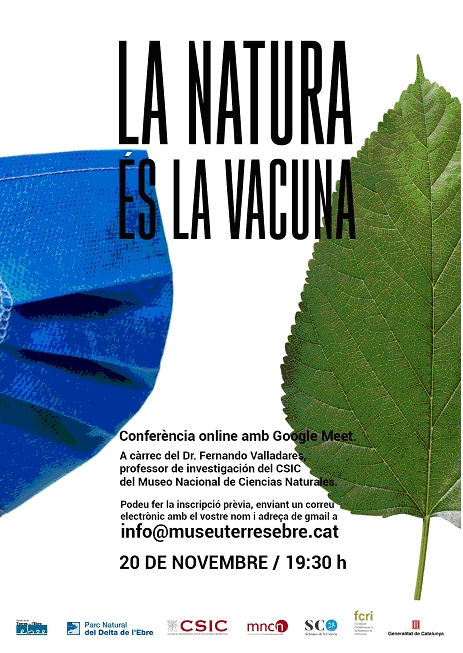 Conferncia online amb Google Meet: La natura s la vacuna