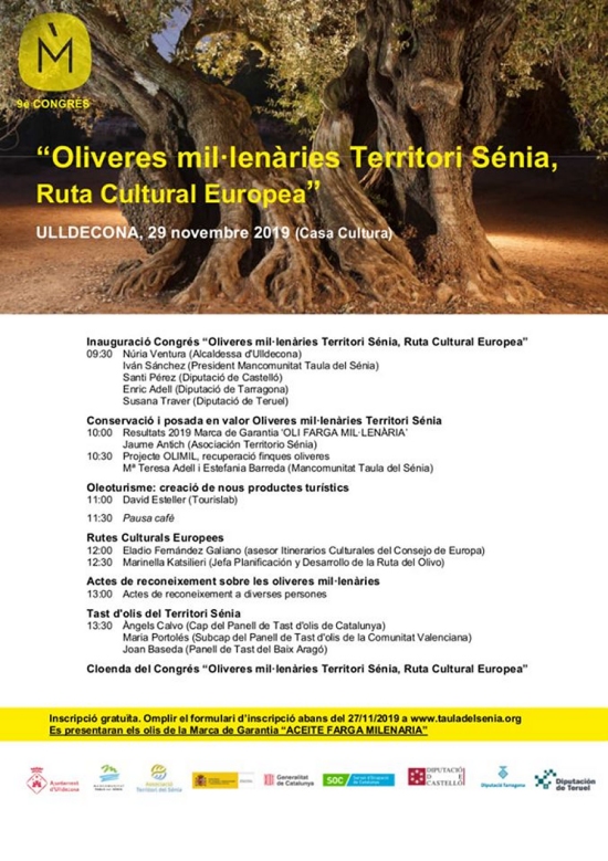 9 Congrs Oliveres millenries Territori Snia, Ruta Cultural Europea