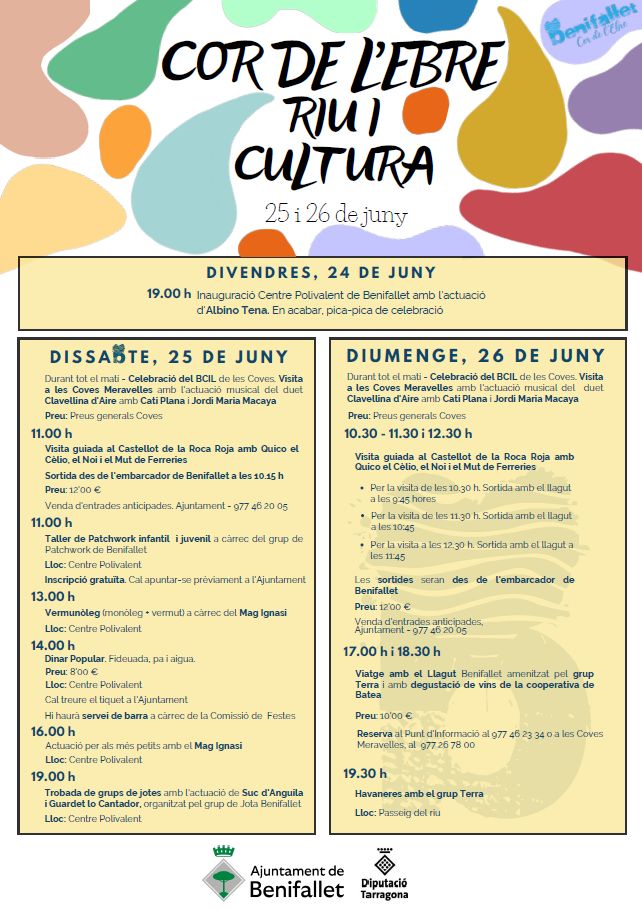 Cor de lEbre, Riu i Cultura. Activitats a Benifallet