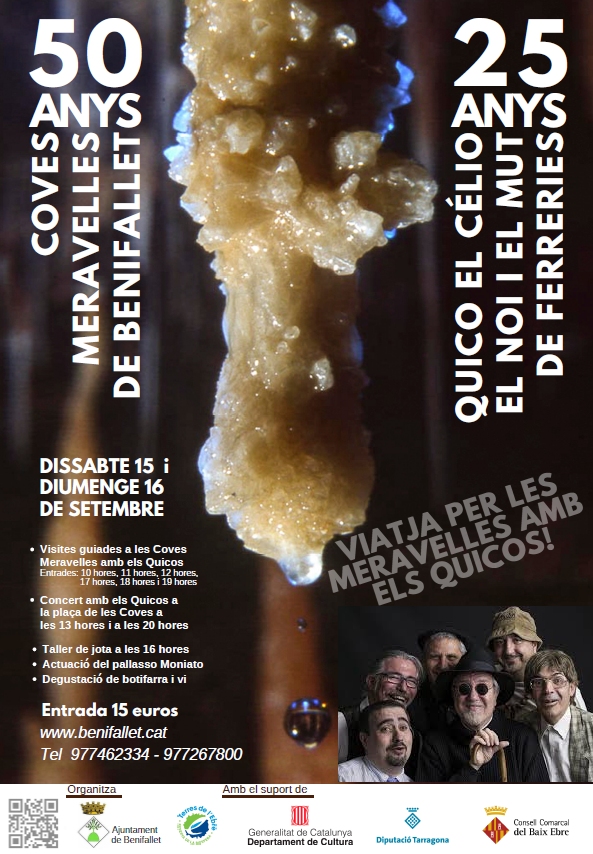 Les Coves Meravelles i els Quicos presenten un programa conjunt d’activitats per celebrar aniversari | EbreActiu.cat, revista digital d’oci actiu | Terres de l’Ebre ...