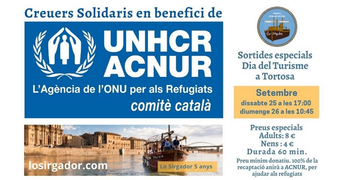 Cruceros solidarios con Lo Sirgador a beneficio de ACNUR