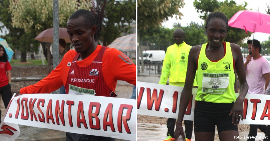 Els kenians Lkipkirui Langat i Gladys Kemboy guanyen els 10 k de Santa Brbara | EbreActiu.cat, revista digital d’oci actiu | Terres de l’Ebre ...