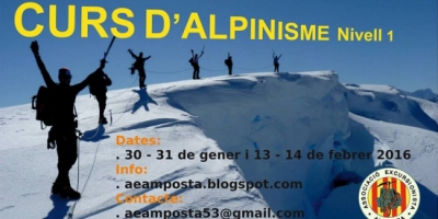 Curs dalpinisme nivell 1 (1r cap de setmana)