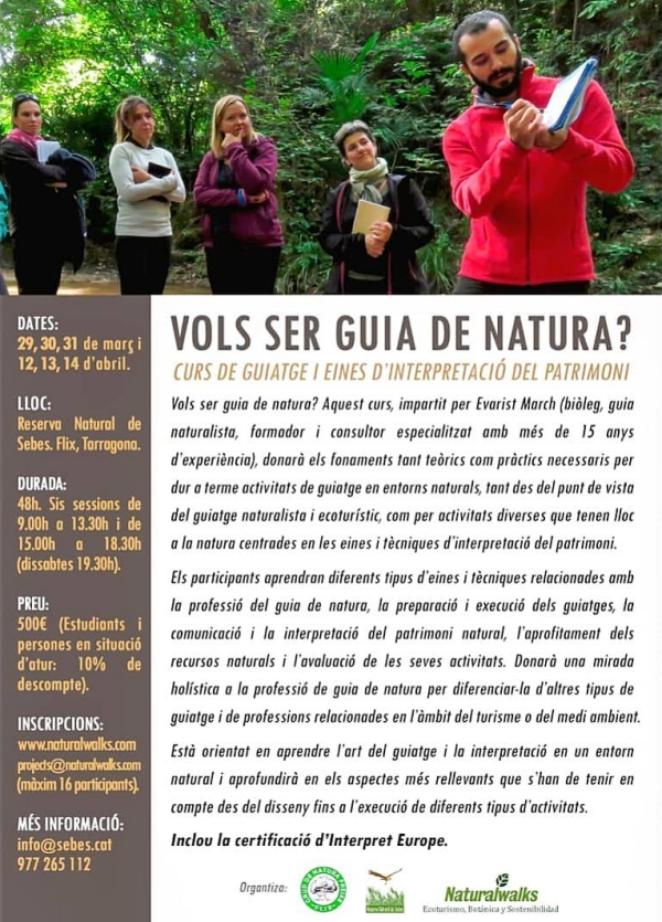 Curs de guia de natura