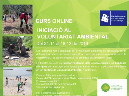 Curs online: Voleu ser voluntaris i voluntries ambientals?