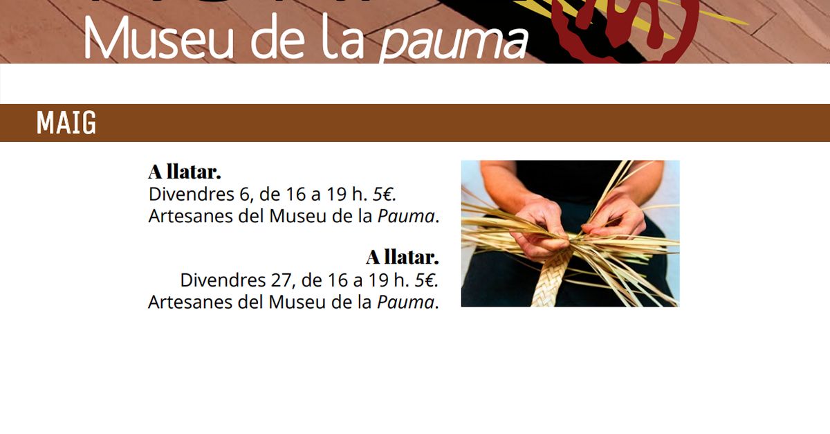 Cursos al Museu de la Pauma: A llatar