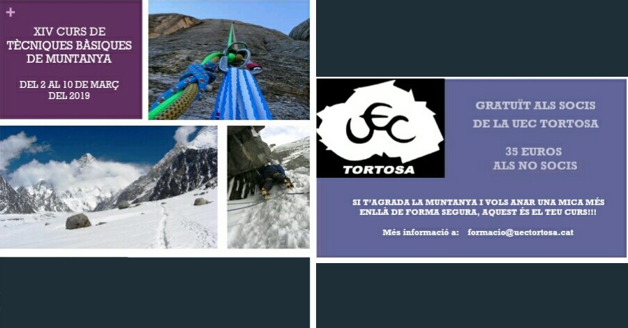 Inscripciones al XIV Curso de Tcnicas Bsicas de Montaa