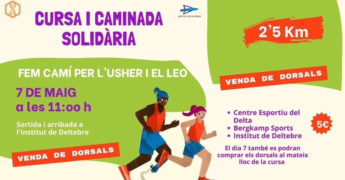 Carrera y caminata solidaria: fem cam per lUsher i el Leo