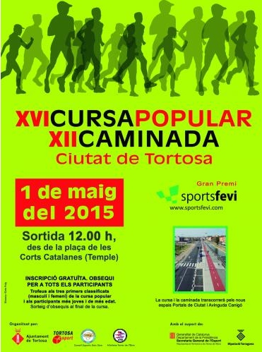 XVI Cursa Popular i XII Caminada Ciutat de Tortosa-Gran Premi Sports Fevi