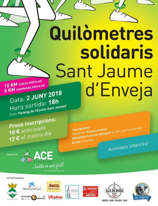 2a Cursa i caminada ACE Cistinosis  Quilmetres solidaris