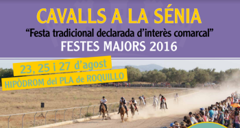 Corregudes de cavalls. Festes Majors La Snia