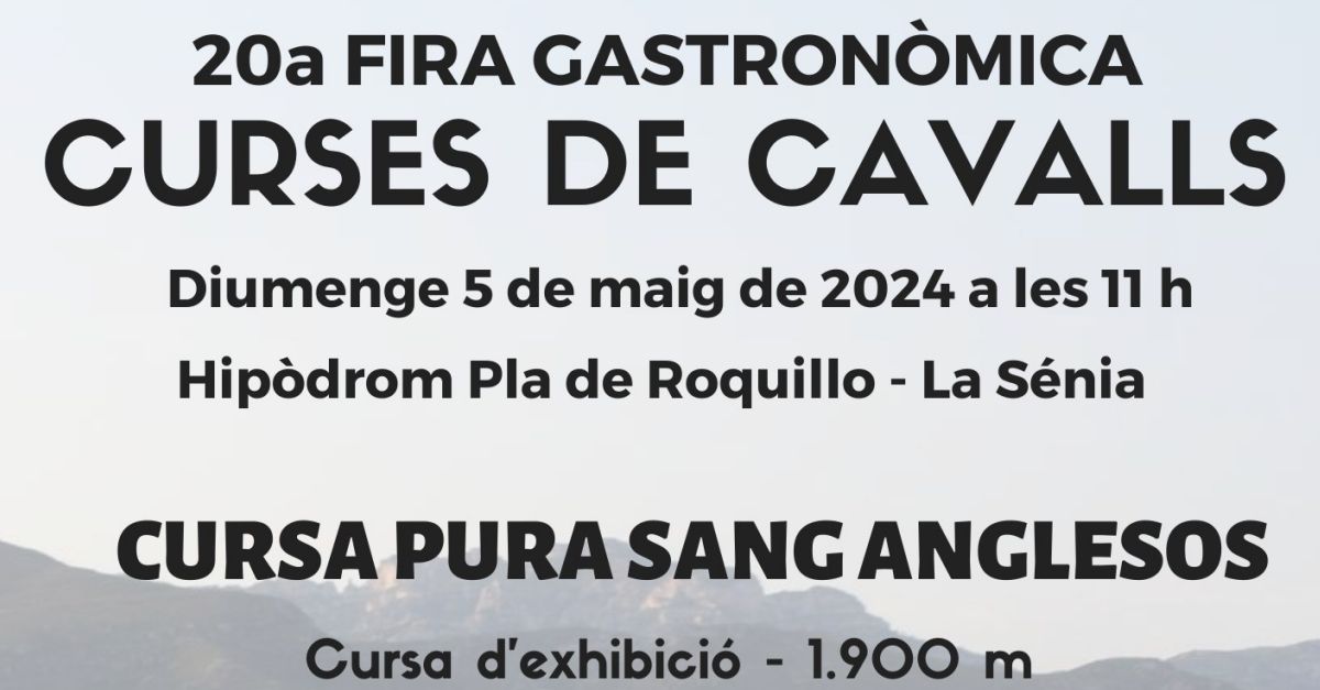 Carreras de caballos de la 20a Fira Gastronmica de la Snia