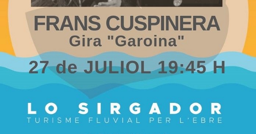 Concierto de Frans Cuspinera y Maria Poyatos a bordo de Lo Sirgador