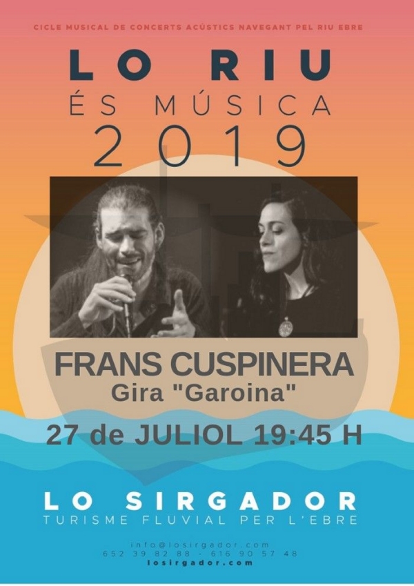 Concert de Frans Cuspinera i Maria Poyatos a bord de Lo Sirgador