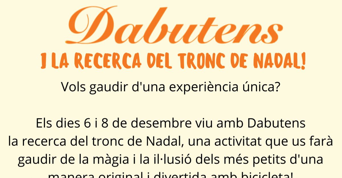 Vive con Dabutens la bsqueda del tronco de Navidad