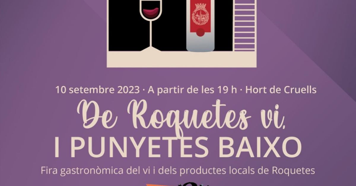 De Roquetes vi i punyetes baixo. Feria gastronmica del vino y de productos locales