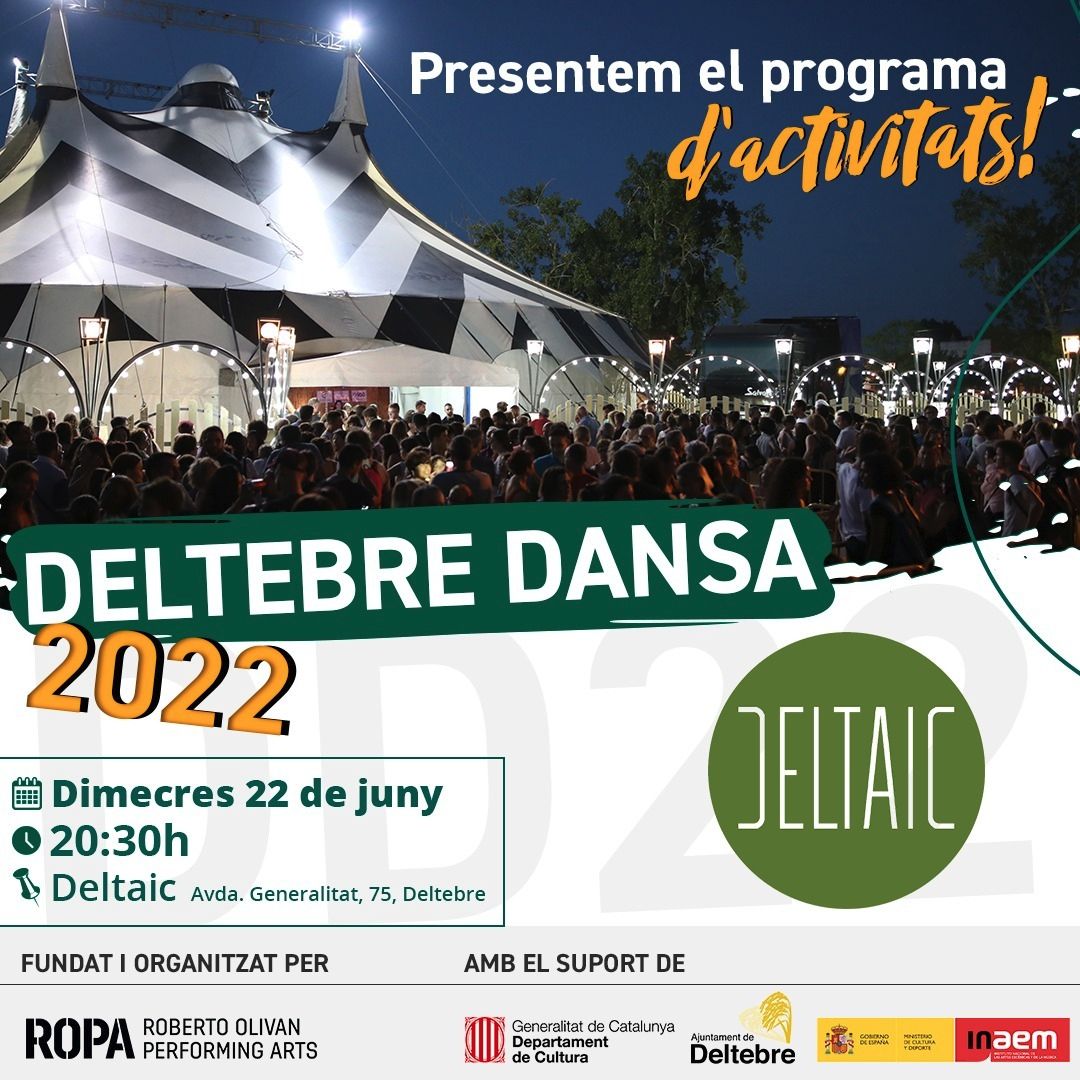 L’ecorestaurant Deltaic acollir la presentaci de la programaci del Deltebre Dansa 2022 | EbreActiu.cat, revista digital d’oci actiu | Terres de l’Ebre ...