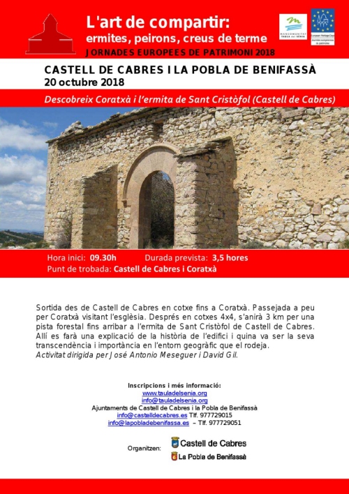 Descobreix Coratx i lermita de Sant Cristfol de Castell de Cabres