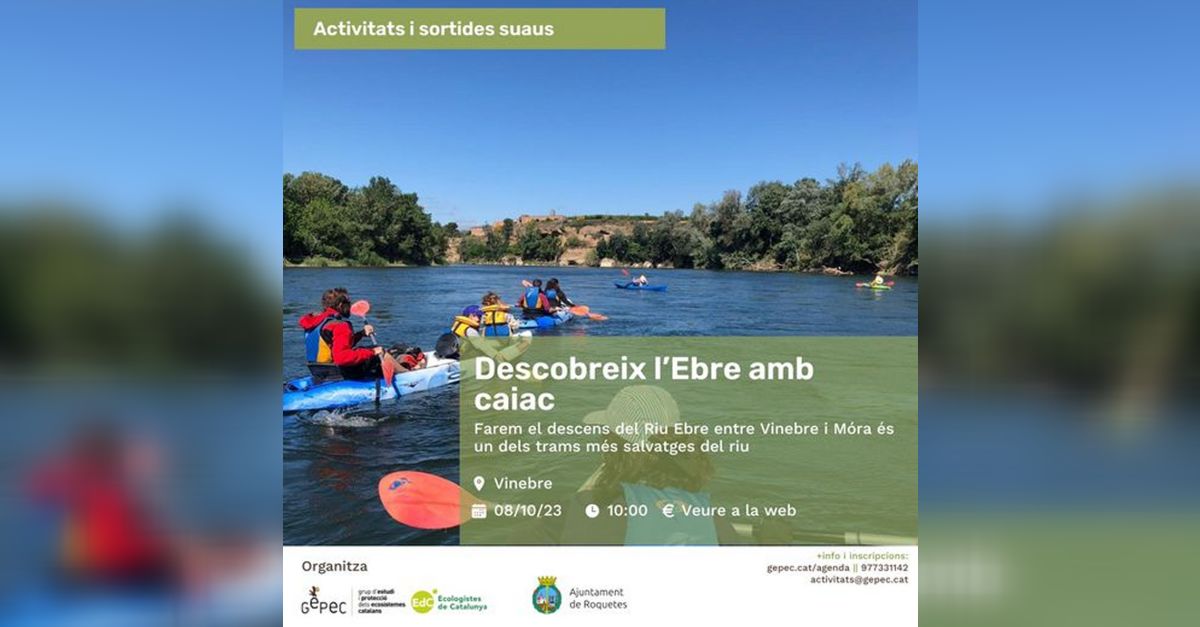 Decubre el ro Ebro en kayak