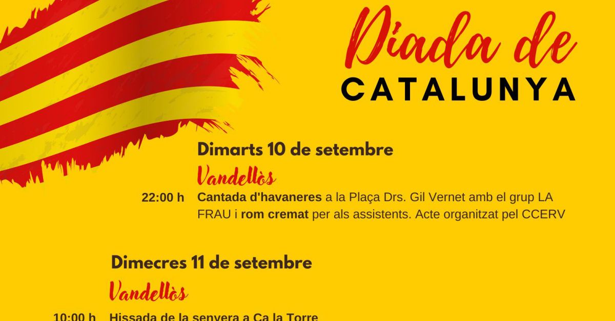 Diada Nacional de Catalunya a Vandells