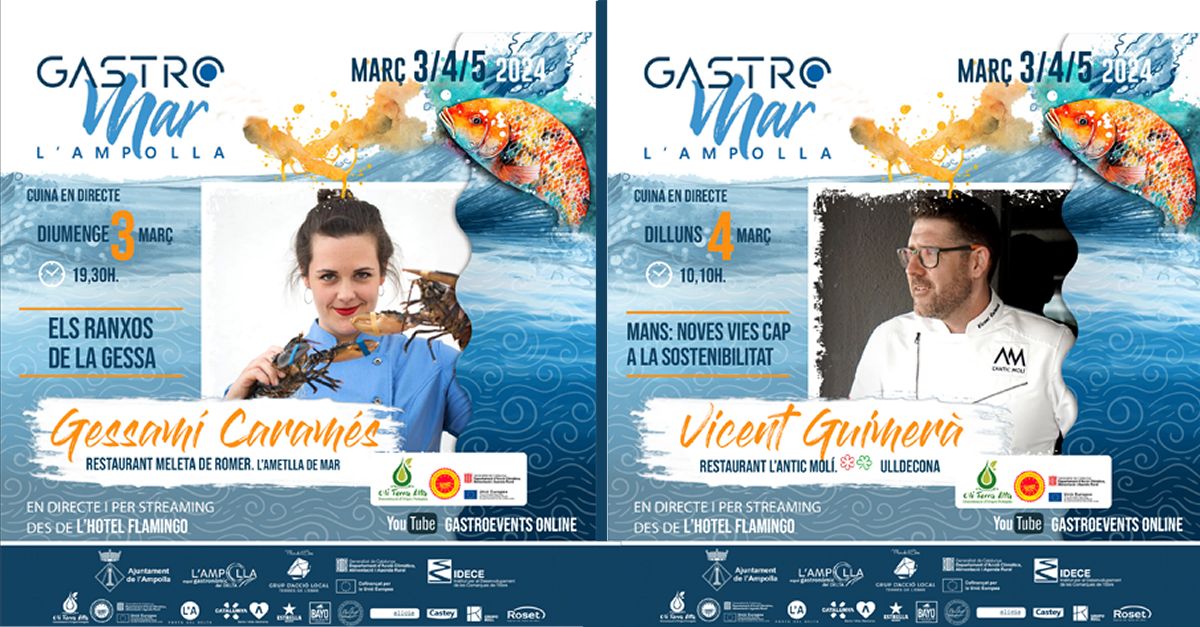 La DOP Oli Terra Alta participa en les sessions de cuina en directe de GastroMar l’Ampolla 2024 | EbreActiu.cat, revista digital d’oci actiu | Terres de l’Ebre ...