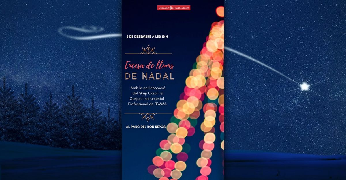 Encendida de las luces de Navidad en la Ametlla de Mar