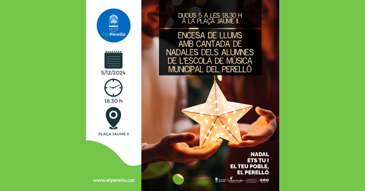 Encesa dels llums de Nadal al Perell