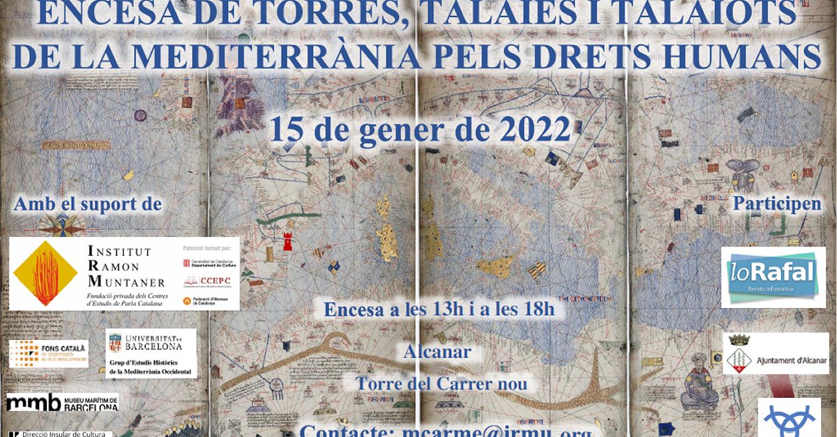 Encesa de torres, talaies i talaiots de la Mediterrnia pels drets humans: Torre carrer Nou d’Alcanar