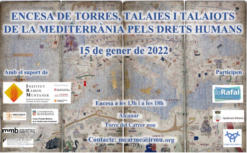 Encesa de torres, talaies i talaiots de la Mediterrnia pels drets humans: Torre del carrer Nou d’Alcanar