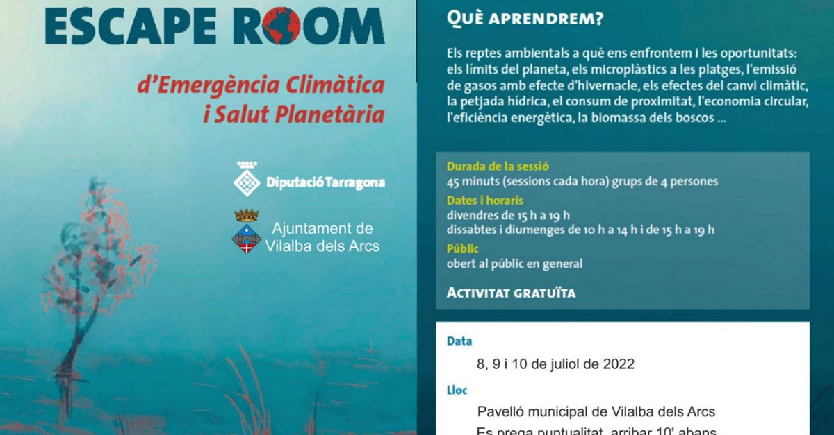 Escape room de emergencia climtica y salud planetaria