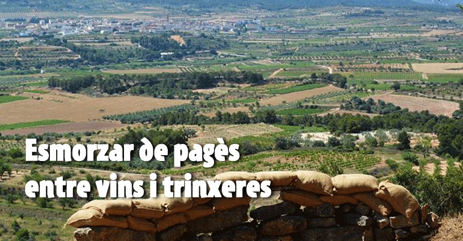 Esmorzar de pags entre vins i trinxeres