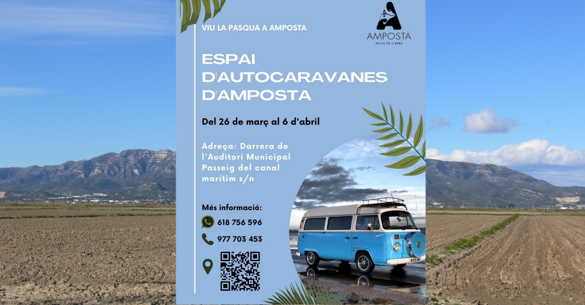 Espai d’autocaravanes a Amposta