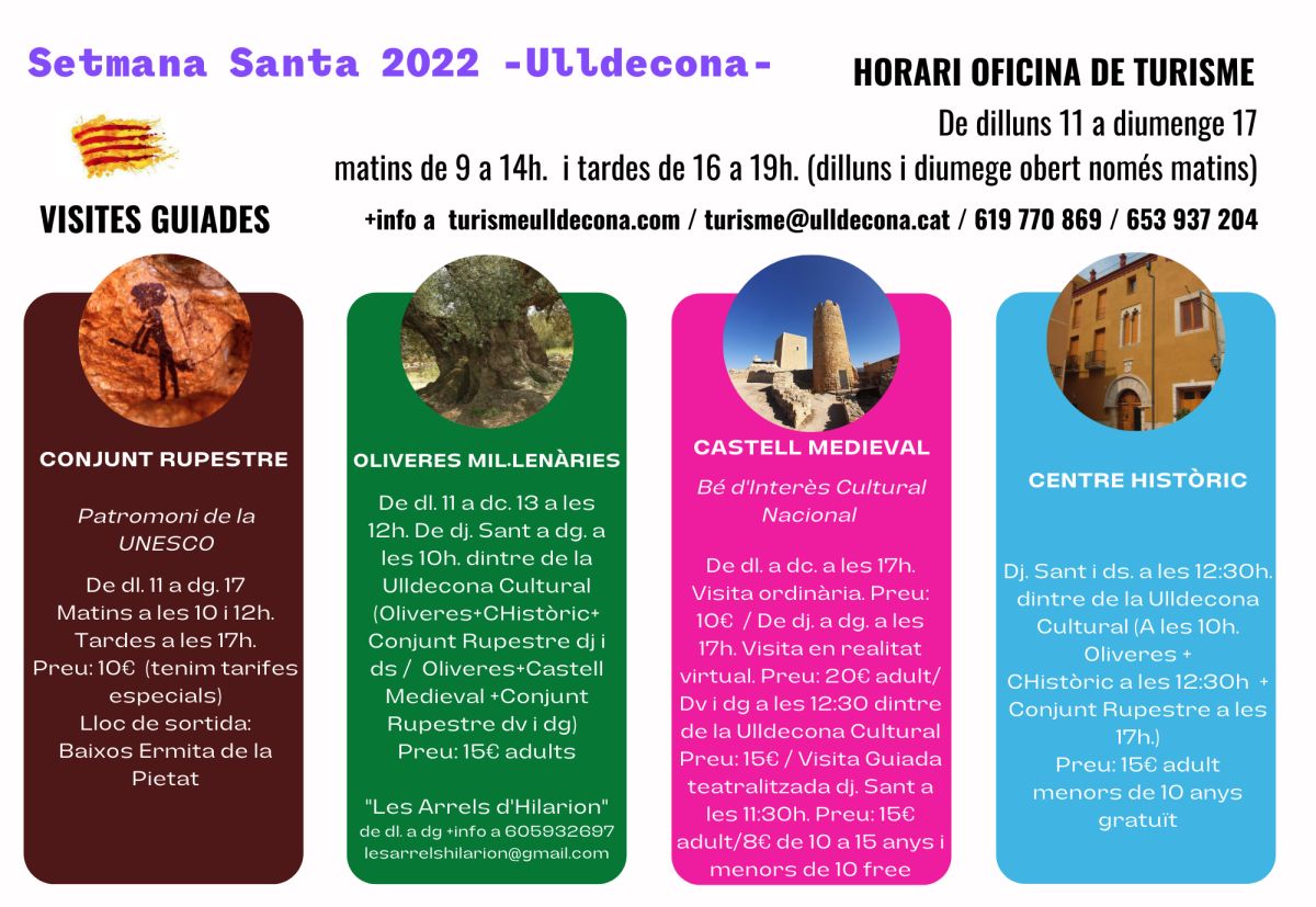 Visites guiades Ulldecona Especial Setmana Santa 2022