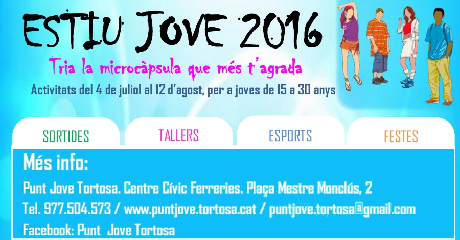 Estiu Jove 2016 a Tortosa