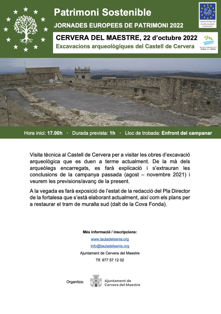 JEP2022 - Excavacions arqueolgiques del Castell de Cervera