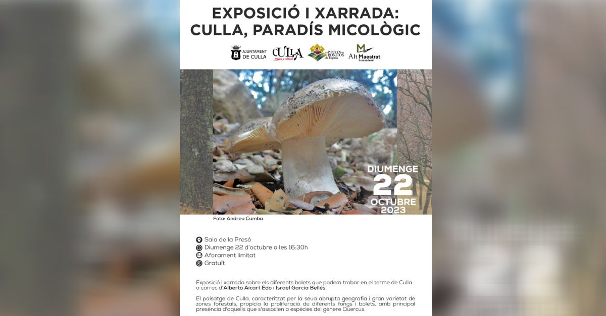 Exposici i xerrada: Culla, parads micolgic