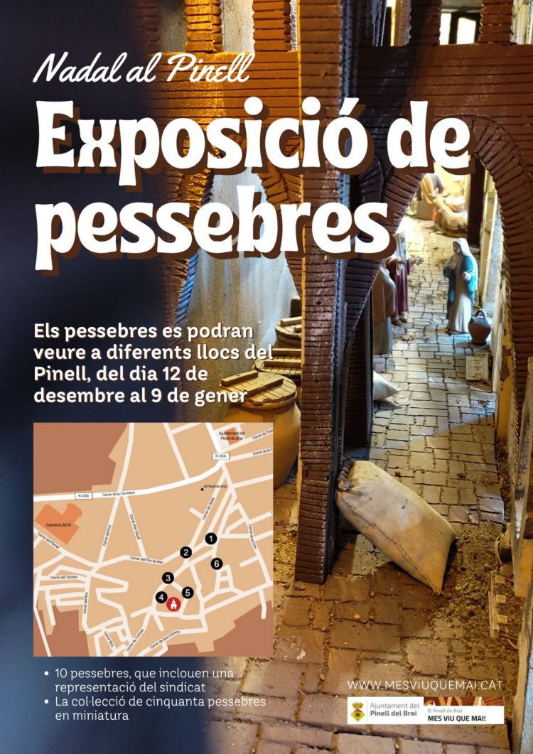 Exposici de pessebres al Pinell de Brai